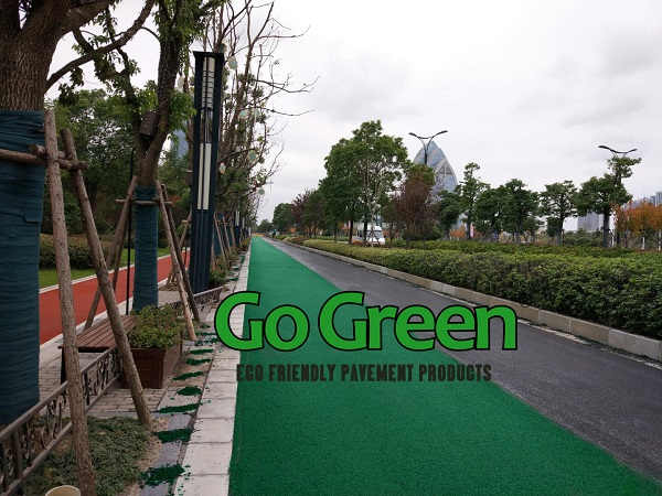 Go Green Cold Mix Colored Asphalt Project