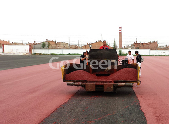 Latest color asphalt project in mongolia