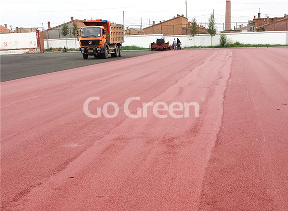 Latest color asphalt project in mongolia