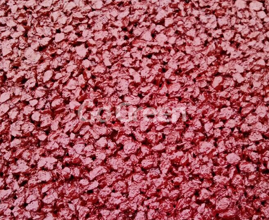 Red Color Warm Mix Colored Asphalt Project