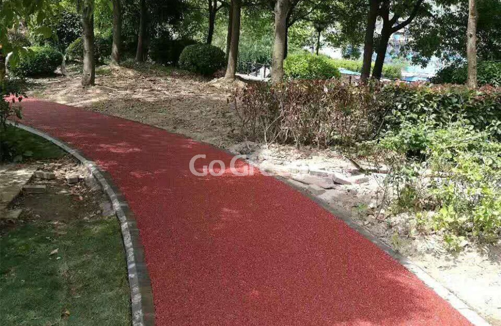 The Bund Red Porous Asphalt Pavement Project Completed Successfully