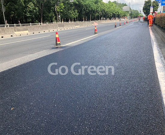 Go Green High Viscous Asphalt Sealer in Shanghai Highway Project Completed Successfully