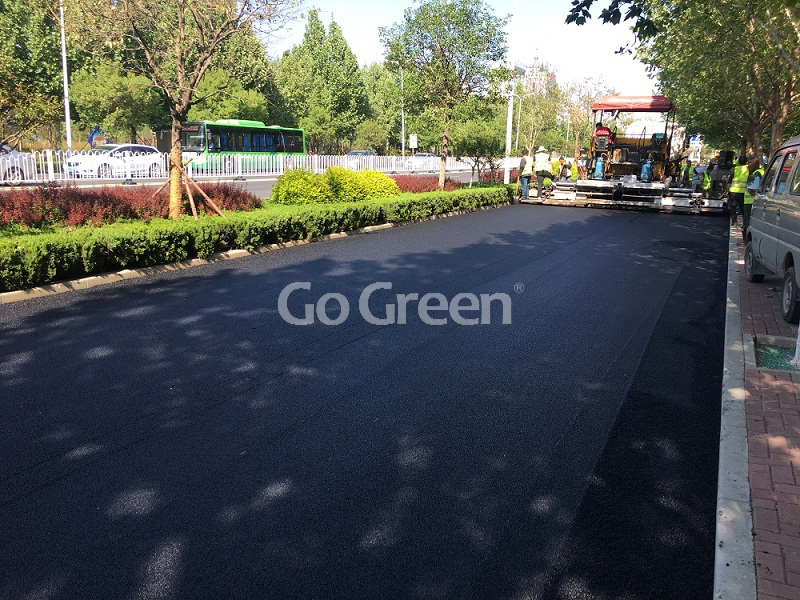 Go Green Micro Paving Asphalt Project in Hebei China