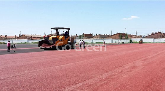 Latest color asphalt project in mongolia