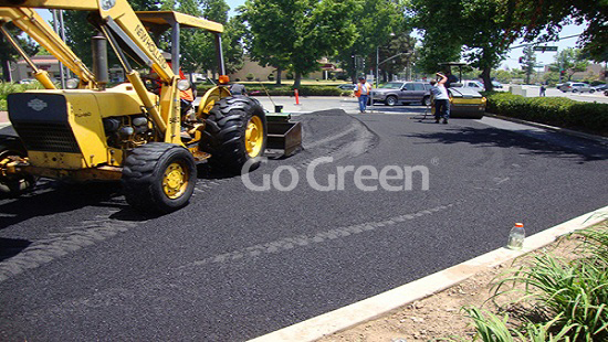 Cold asphalt patching project