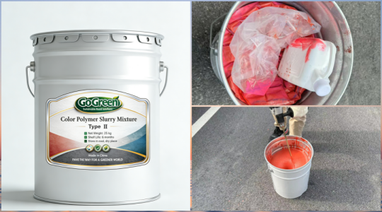Color Polymer Slurry Mixture